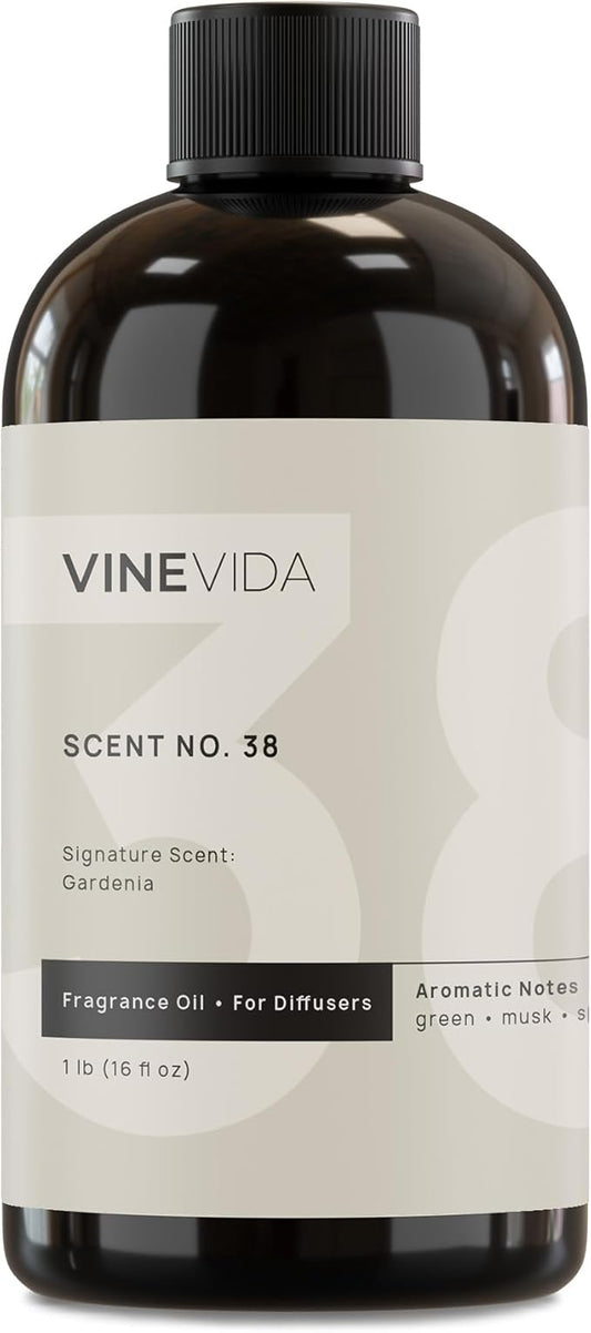 VINEVIDA [16 Fl Oz] Gardenia Fragrance Oil for Cold Air Diffusers, Essential Oils for Diffuser Oil Refill & Air Freshener Room Spray