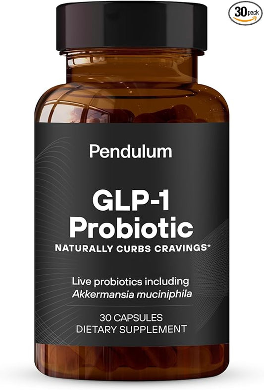 Pendulum GLP-1 Probiotic – Relieves GLP-1 Digestive Issues Like Bloating, Constipation & Diarrhea | Improves Regularity & Gut Health with Akkermansia & Other Strains (30 Capsules)