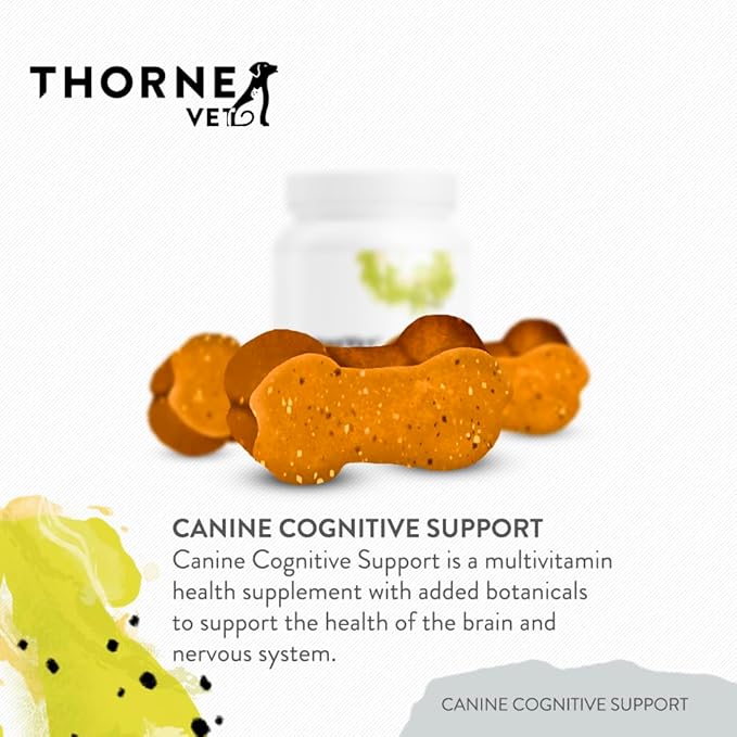 ThorneVet Canine Cognitive Support Soft Chews for Dogs - Great Tasting Health Supplement with B Vitamins and Antioxidants to Support The Brain Health of Your Senior Dog - 90 Soft Chews