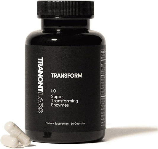 Tranont Transform | 60 Capsules | Supports Overall Health and Can Support Skin Care | Energy Booster Supplement | Plant-Based Enzymes for Health and Wellness | Supports Mental Clarity and Focus