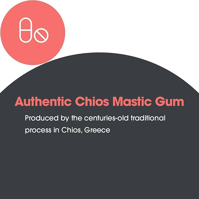 Allergy Research Group Mastica - Mastic Gum Capsules, Digestive Health Supplement for Adults, Mastic Resin Powder Capsules for Gut Health Support - 240 Count