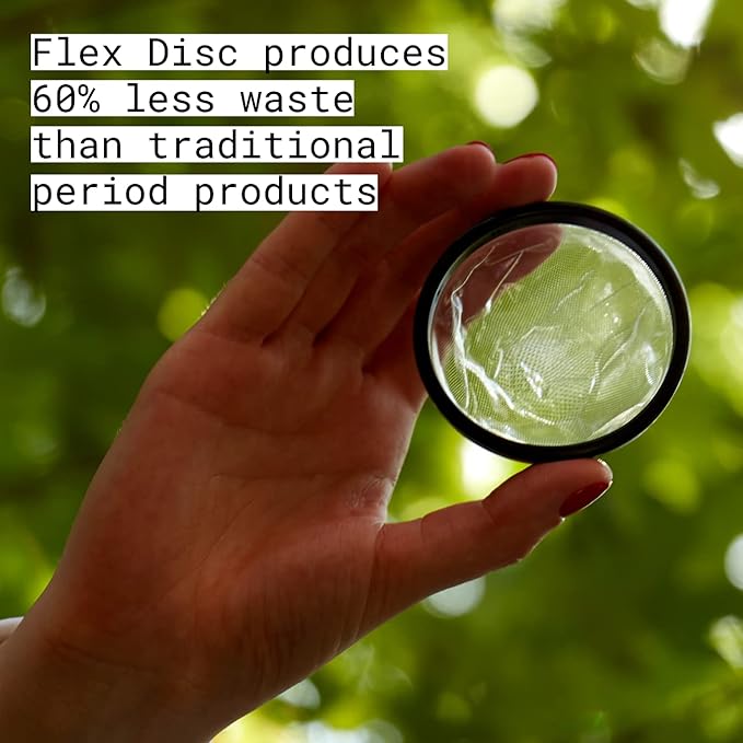 Flex Menstrual Discs | Disposable Period Discs | Reduce Cramps & Dryness | Beginner-Friendly Tampon Alternative | Capacity of 5 Super Tampons | Made in Canada | 2-Pack (24 Total Count)