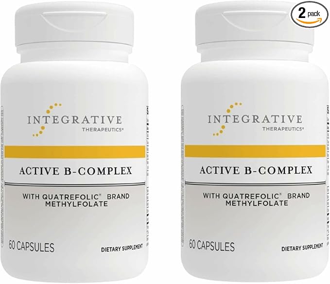 Integrative Therapeutics Active B-Complex -Cellular Energy & Heart Health Support with Vitamins B2, B6 & B12* - Supports Nervous & Immune Systems - Dairy-Free & Gluten-Free - 120 Capsules