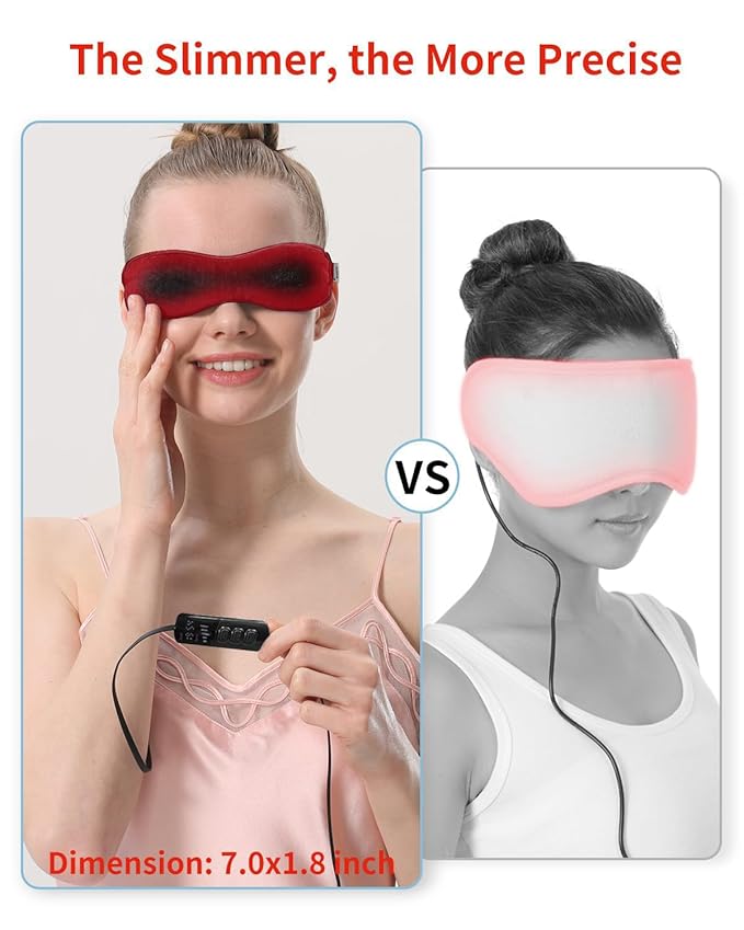 Aroma Season Heated Eye Mask for Dry Eyes, Warm Eye Compress with Flaxseed Graphene FIR for MGD, Dry Eye Syndrome, Chalazion Blepharitis Treatment, Steam Moist Heat Therapy to Unclog Glands (Black)