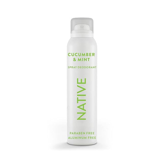 Native Deodorant & Body Spray Contains Naturally Derived Ingredients | Deodorant for Women and Men, All Day Odor Protection, Aluminum and Hydrocarbon Propellant Free | Cucumber & Mint