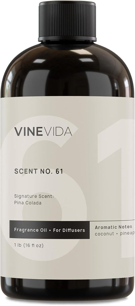 VINEVIDA [16 Fl Oz] Pina Colada Oil for Cold Air Diffusers, Essential Oils for Diffuser Oil Refill & Air Freshener Room Spray