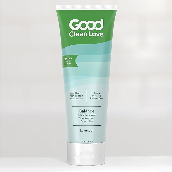 Good Clean Love Balance Feminine Wash, pH-Balanced Vaginal Moisturizer Cleanser for Women with Natural Ingredients, Gentle Cleansing Feminine Care Product, Reduces Vaginal Dryness & Odor, 8 Oz