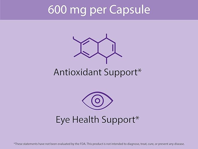 KOYAH Organic Maqui Berry Capsules - Freeze-Dried, Whole-Berry, 600 mg, Vegan, Gluten-Free, Non-GMO. Eye Health Support. Antioxidant Support. 60 Capsules