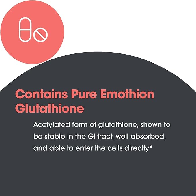 Allergy Research Group Acetyl-Glutathione - S-Acetyl-L-Glutathione, Well Absorbed Oral Immune Support, 300 mg Supplement - 60 Count