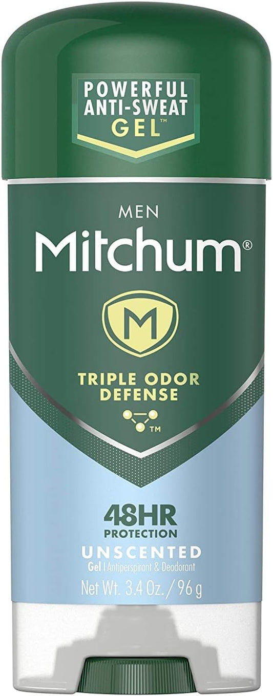 Mitchum Anti-Perspirant & Deodorant, Clear Gel, Unscented, 3.4 oz (96 g)