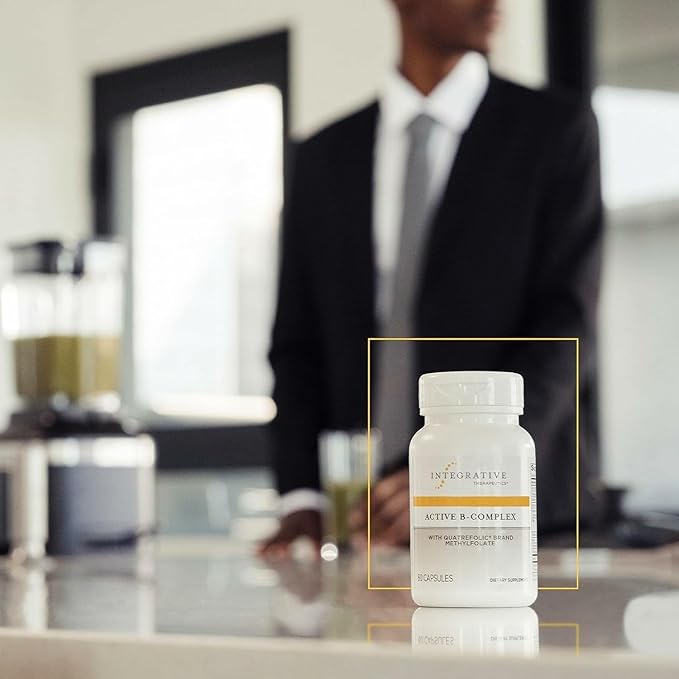 Integrative Therapeutics Active B-Complex -Cellular Energy & Heart Health Support with Vitamins B2, B6 & B12* - Supports Nervous & Immune Systems - Dairy-Free & Gluten-Free - 120 Capsules