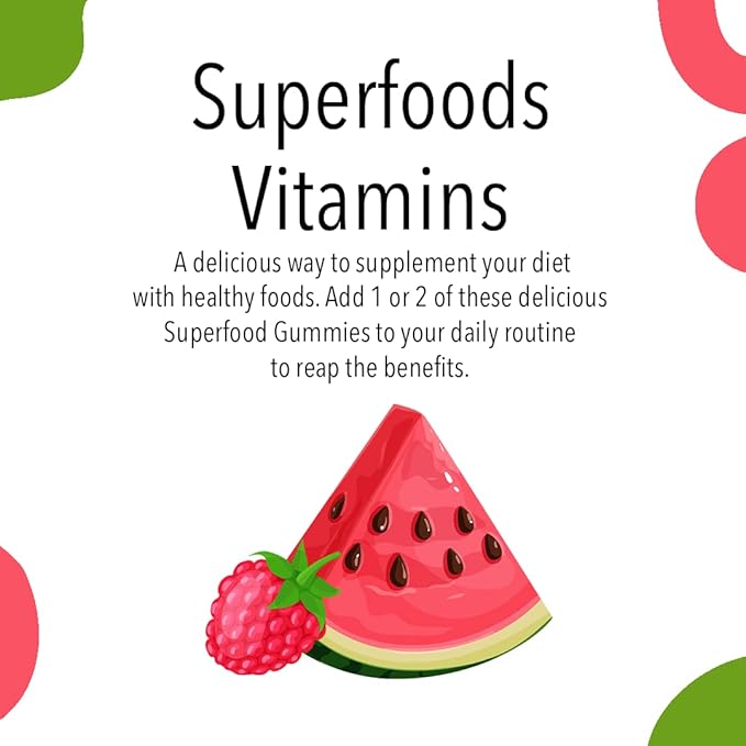 Super Food Gummy Vitamins - Immune Booster, 60 Count