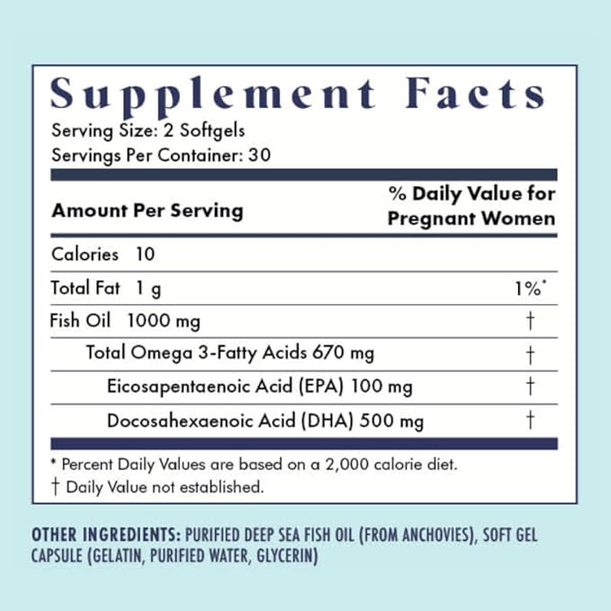 Prenatal Vitamin Lemon + DHA | Omega 3 Fish Oil with DHA & EPA for Brain Development & Nervous System Support | 26+ Vital Nutrients | Dietitian-formulated, 3rd Party Tested, 30 Servings
