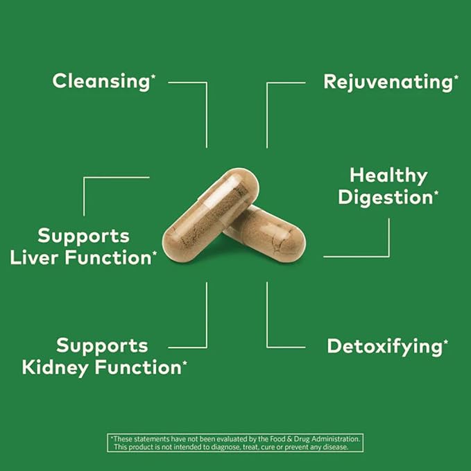 ORGANIC INDIA Liver and Kidney Cleanse Detox Repair - Herbal Supplement - Cleanse & Rejuvenate, Supports Healthy Liver & Kidney Function, Vegan, USDA Certified Organic, Non-GMO - 180 Capsules