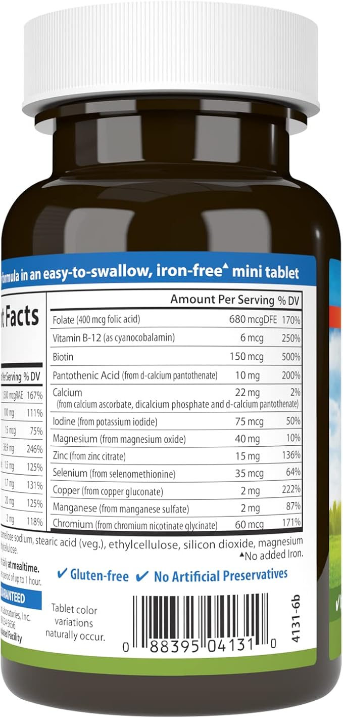 Carlson - Mini-Multi, Vitamins & Minerals, Immune Support & Heart Health, Optimal Wellness, 90 mini tablets.