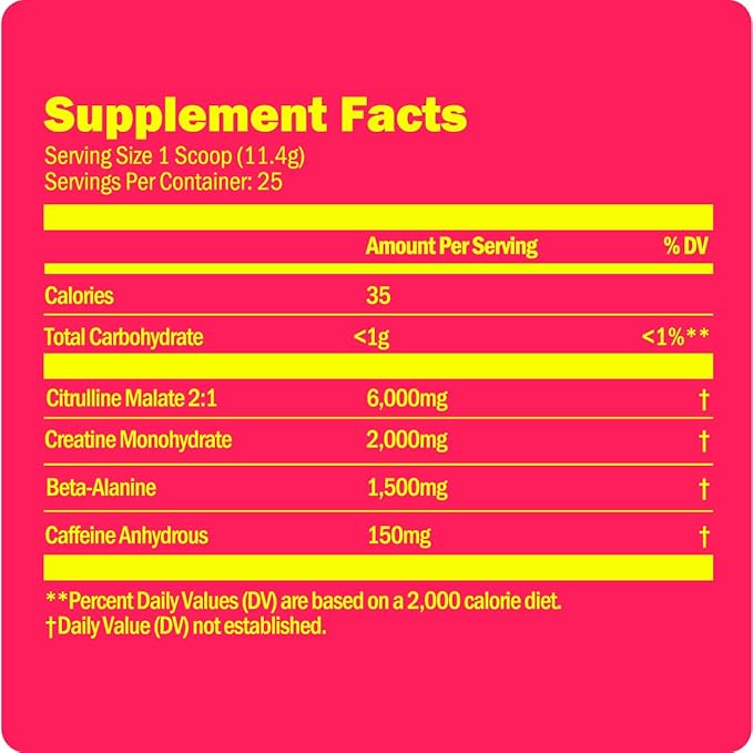 Sport Sugar Free Pre-Workout Powder, Melonade Stand, Contains Creatine Monohydrate, Caffeine and Beta Alanine, Pre Workout Powder for Women and Men, 25 Servings
