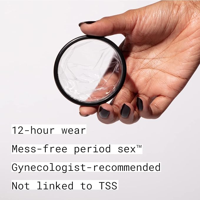 Flex Menstrual Discs | Disposable Period Discs | Reduce Cramps & Dryness | Beginner-Friendly Tampon Alternative | Capacity of 5 Super Tampons | Made in Canada | 2-Pack (24 Total Count)