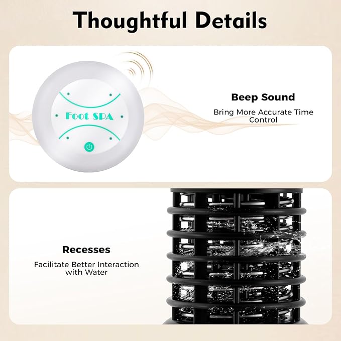 Ionic Foot Bath Detox Machine, Ionic Detox Foot Spa Machine for Home Use, 30-Minute Automatic Shutoff, Easy to Start and Low Noise, 25W 110V-220V, White