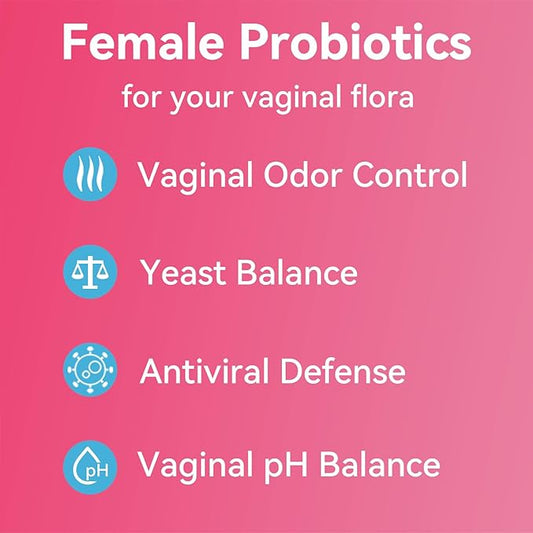 Gynable Vaginal Probiotics for Women,Female Probiotic for pH Balance with Lactobacillus 5 Billion CFU Probiotics Blend,Selenium-Vitamin D3,Promote Healthy Vaginal Odor & Vaginal Flora,90 Count