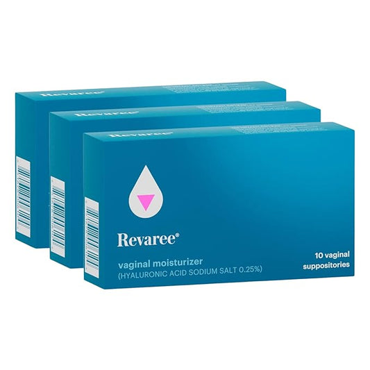 Revaree by Bonafide. Vaginal Moisturizer with 5mg Hyaluronic Acid. — 3-Month Supply (30 Inserts)