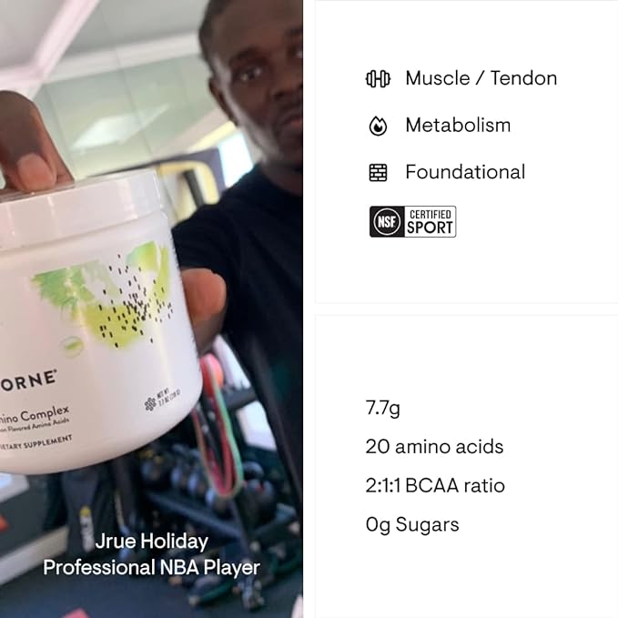 THORNE - Performance Essentials Bundle: Creatine & Amino Power Pack - Muscular Support, Energy Boost, and Cognitive Function - NSF Certified - 30 to 90 Servings