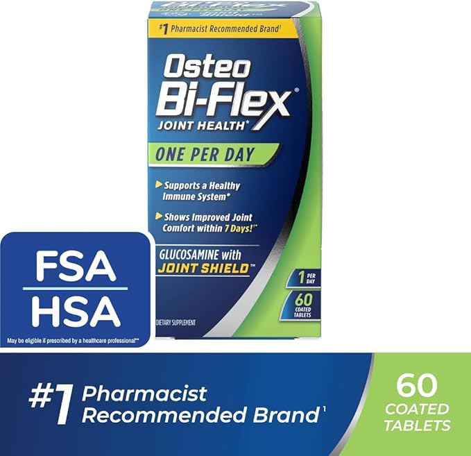 Osteo BiFlex One Per Day Glucosamine Joint Shield Dietary Supplement, Helps Strengthen Joints, 60 Count