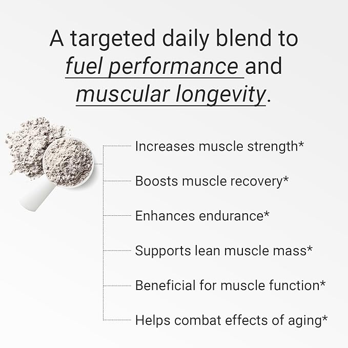 FLT Muscle Supplement for Muscle Strength & Recovery with Clinically Proven Ingredients: Plant-Based Peptides, Creatine, L-Glutamine, Magnesium, Zinc & Electrolytes – 30 Servings | Vegan Formula