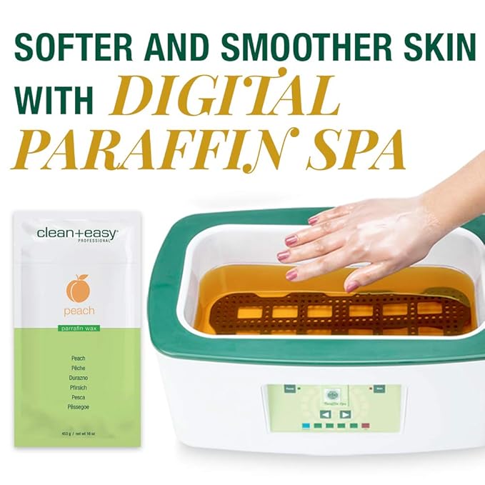 Clean + Easy Digital Paraffin Wax Warmer with Refills – Paraffin Wax Machine for Hand & Feet, Moisturizing Spa Treatment