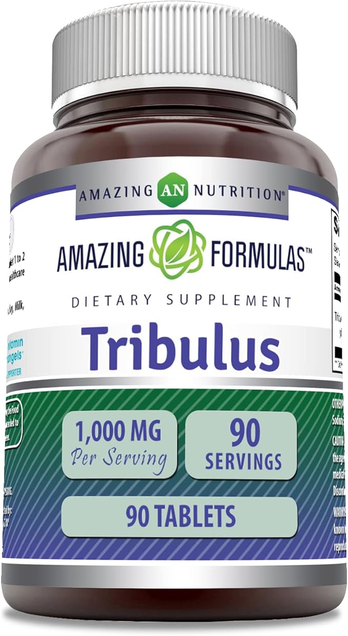 Amazing Formulas Tribulus Extract Supplement | 1000 Mg Per Serving | 90 Tablets | Non-GMO | Gluten Free | Made in USA