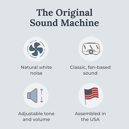 Yogasleep Dohm (2 Pack White/Gray) The Original White Noise Machine, Relaxing Natural Sound from a Real Fan, Sleep Aid & Noise Cancelling for Adults & Baby, Office Privacy & Meditation, Baby Registry