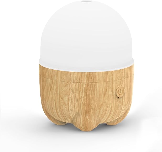 150ML Rechargeable Battery Essential Oil Diffuser, Portable Cordless Aromatherapy Diffuser with 7 LED Color Changing Lights, for Bedroom, Office, Outdoor