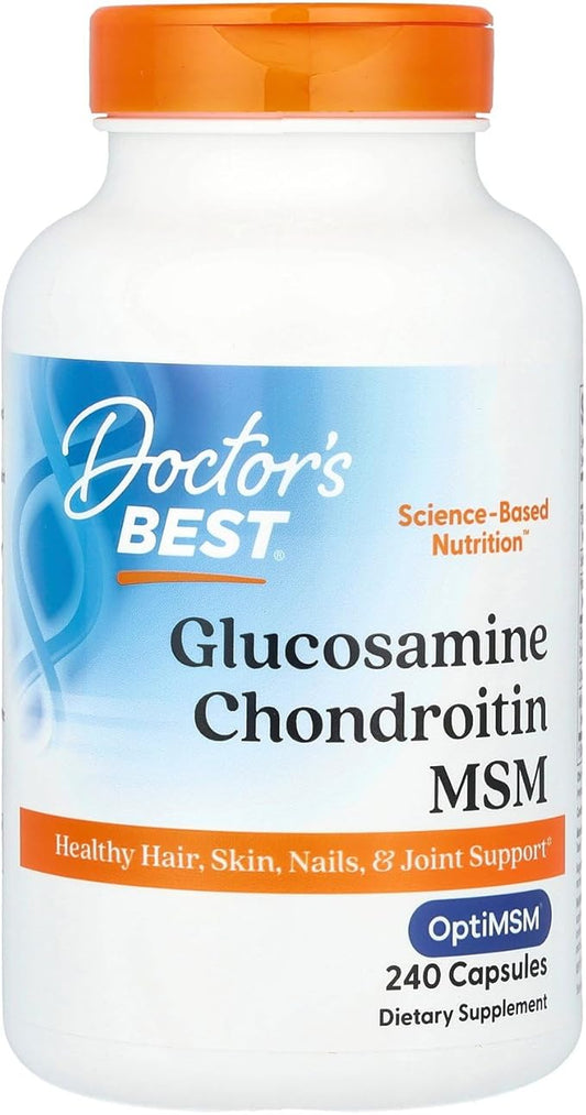Doctor's BEST, (2 Pack Glucosamine Chondroitin MSM with OptiMSM, 240 Veggie Caps