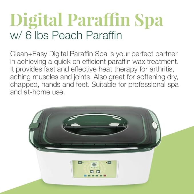 Clean + Easy Digital Paraffin Wax Warmer with Refills – Paraffin Wax Machine for Hand & Feet, Moisturizing Spa Treatment