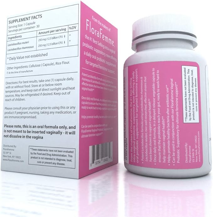 Ultimate Daily Oral Probiotic Supplement - Support Urinary Tract & Vaginal Health - Eliminate Vaginal Odor, Balance pH, & Restore Proper Gut & Vaginal Flora - Ultra Potent Women's Blend