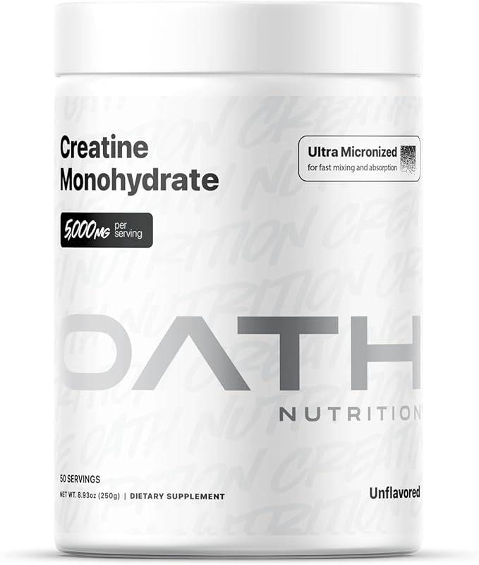 Ultra Micronized Creatine Monohydrate Powder, Unflavored, Gluten Free, Non GMO, Creatine Powder for Women and Men, 5,000g per Serving, 50 Servings