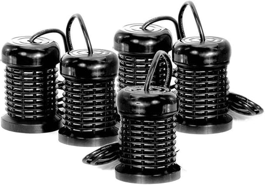 HEALTHandMED Black Ionic Detox Foot Bath Arrays – 30-50 Session Life | Double Coil Stainless Steel | Compatible with Most Foot Spa Machines - High-Efficiency Replacement Arrays (Pack of 5)