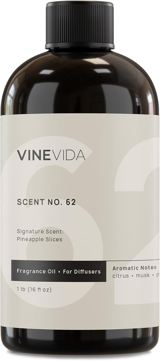 VINEVIDA [16 Fl Oz] Pineapple Slices Fragrance Oil for Cold Air Diffusers, Essential Oils for Diffuser Oil Refill & Air Freshener Room Spray