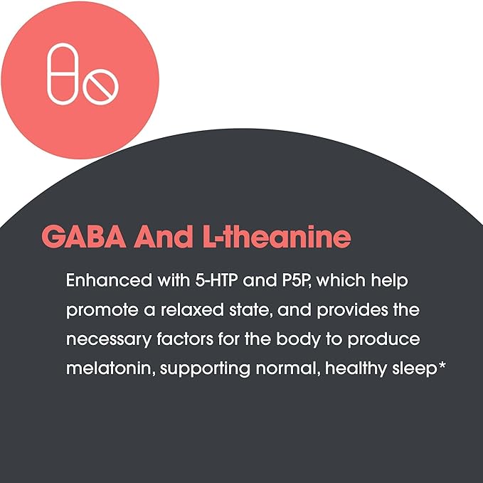 Allergy Research Group Zen Sleep - GABA L-Theanine Sleep Supplement for Adults with P5P, 5-HTP, and Vitamin B6, Natural Aid for Calm, Restful REM - 60 Vegetarian Capsules