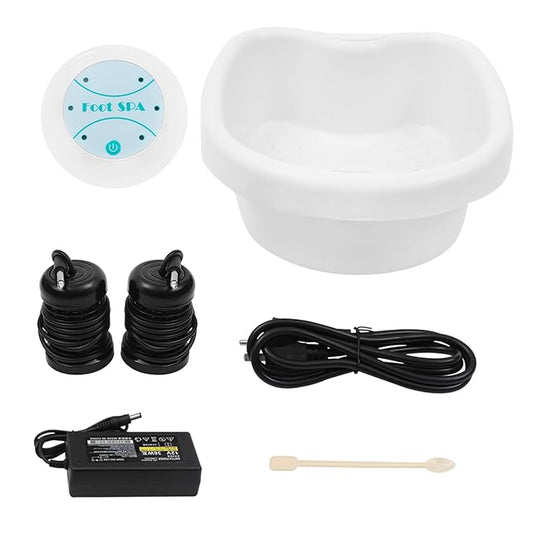 Ionic Foot Detox Machine, Foot Spa Bath for Home Use, Foot Cleaner Machine to Remove Toxins with 2 Ionic Spa Arrays, 1 Foot Bath for Home Use, Home Travelling Use