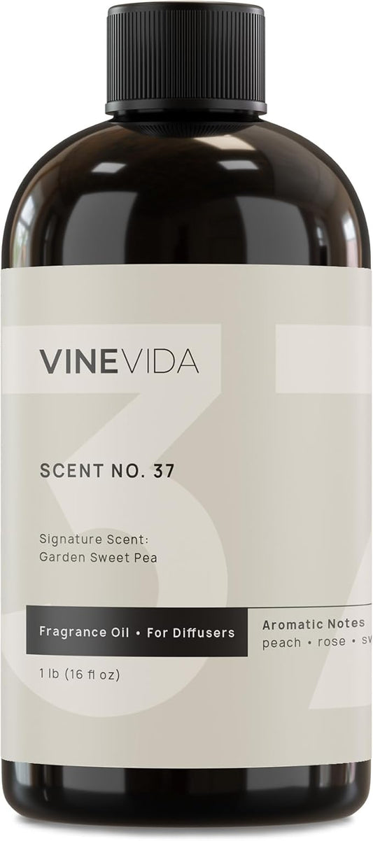 VINEVIDA [16 Fl Oz] Garden Sweet Pea Fragrance Oil for Cold Air Diffusers, Essential Oils for Diffuser Oil Refill & Air Freshener Room Spray