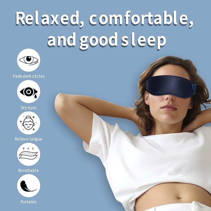 USB Wireless Heating Massage Sleep Eye mask, containing Graphene Professional Heating Eye mask, can Alleviate Eye Swelling, wheatgrain Swelling, and Dry Eye Syndrome.