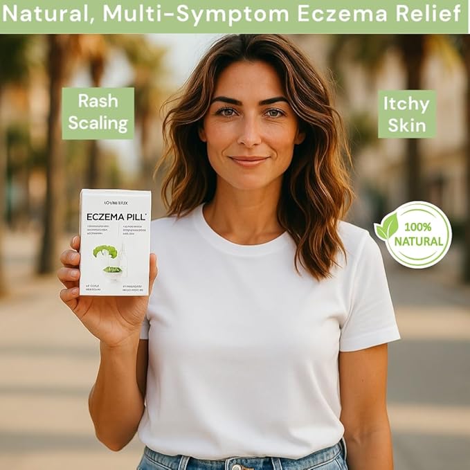 Eczema Pills – Natural Eczema Treatment – Dermatologist Developed, 7 All Natural Minerals Clear & Prevent Eczema Scaling, Rash, Itch, Inflamed Skin - Suitable for Kids & Adults