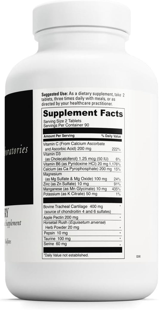 DaVinci Labs Disc Discovery - Dietary Supplement to Support Spinal Health - With Vitamin C, Vitamin D3, Bovine Tracheal Cartilage, Apple Pectin, Horsetail Powder, and More - Gluten-Free - 180 Capsules