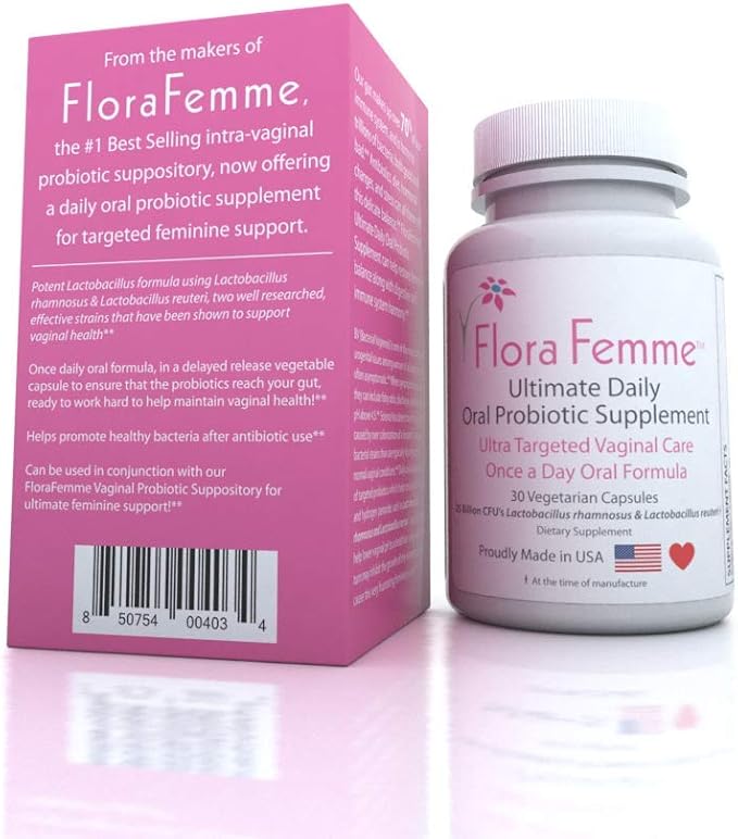 Ultimate Daily Oral Probiotic Supplement - Support Urinary Tract & Vaginal Health - Eliminate Vaginal Odor, Balance pH, & Restore Proper Gut & Vaginal Flora - Ultra Potent Women's Blend