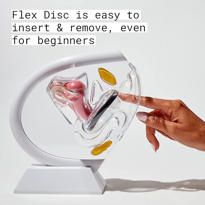 Flex Menstrual Discs | Disposable Period Discs | Reduce Cramps & Dryness | Beginner-Friendly Tampon Alternative | Capacity of 5 Super Tampons | Made in Canada | 12 Count