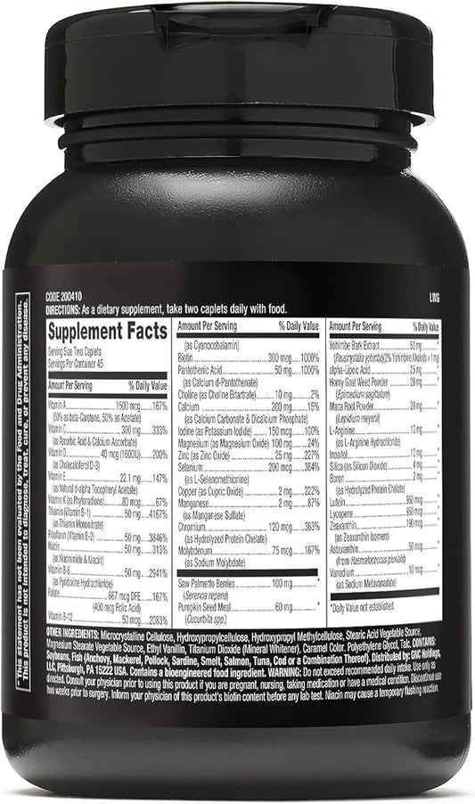 GNC Mega Men Prostate and Virility Multivitamin, Supports Optimal Sexual Health and Prostate Health, 90 Count
