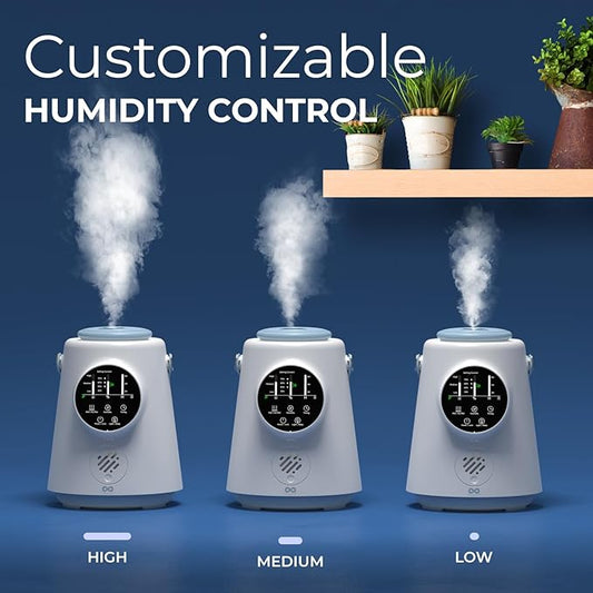 Everlasting Comfort Top Fill Humidifier for Bedroom– Upgraded 2.5L Easy to Clean Quiet Ultrasonic Humidifier with Timer, Cool Mist Air Moisturizer for Large Room, Home, Soothing Hydration for Adults