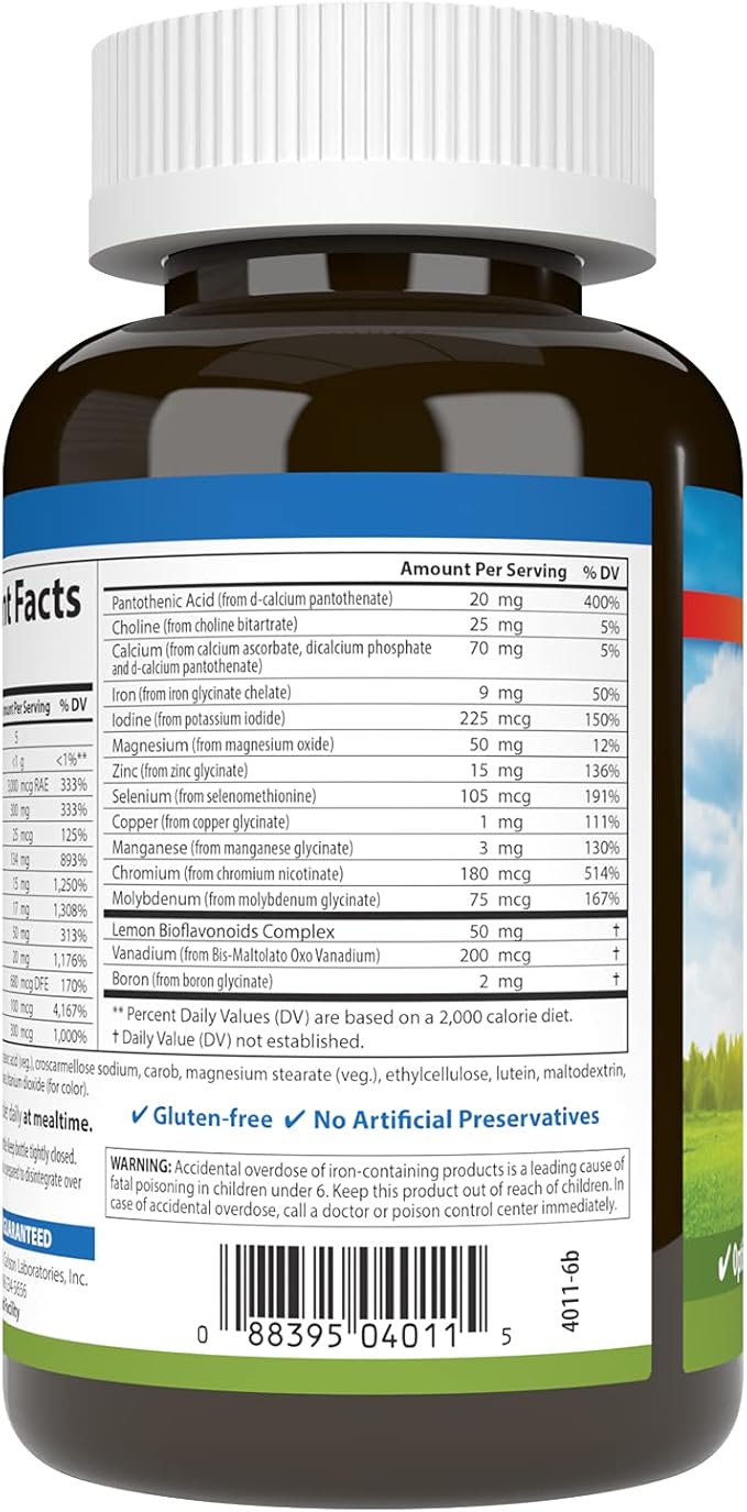 Carlson - Super 1 Daily, Vegetarian Multiple Formula, Multivitamin, Optimal Wellness, 120 Tablets