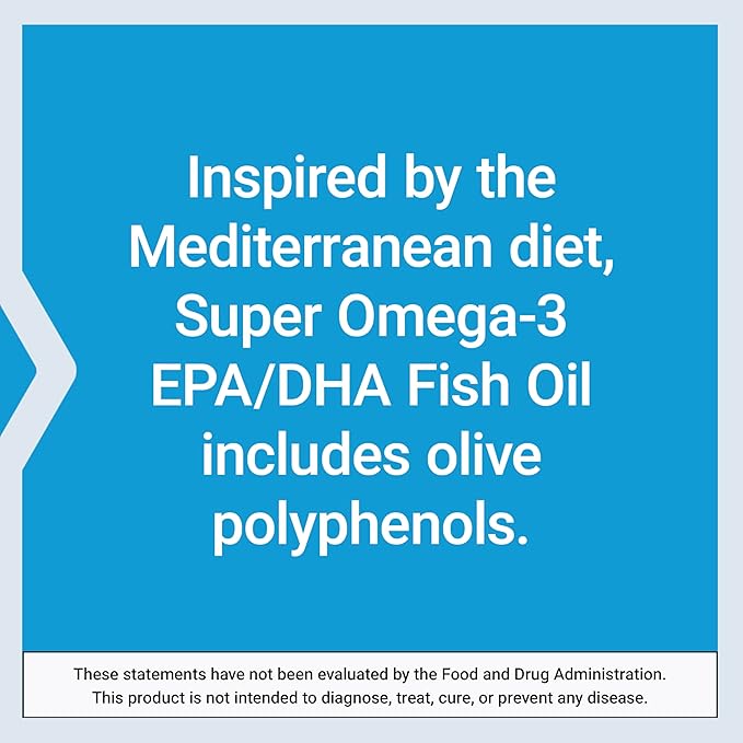 Life Extension Super Omega-3 EPA/DHA Fish Oil, Sesame Lignans & Olive Extract – Heart Health, Brain Health, Inflammation Health Support, Gluten-Free, Enteric-Coated, Non-GMO, 60 Softgels