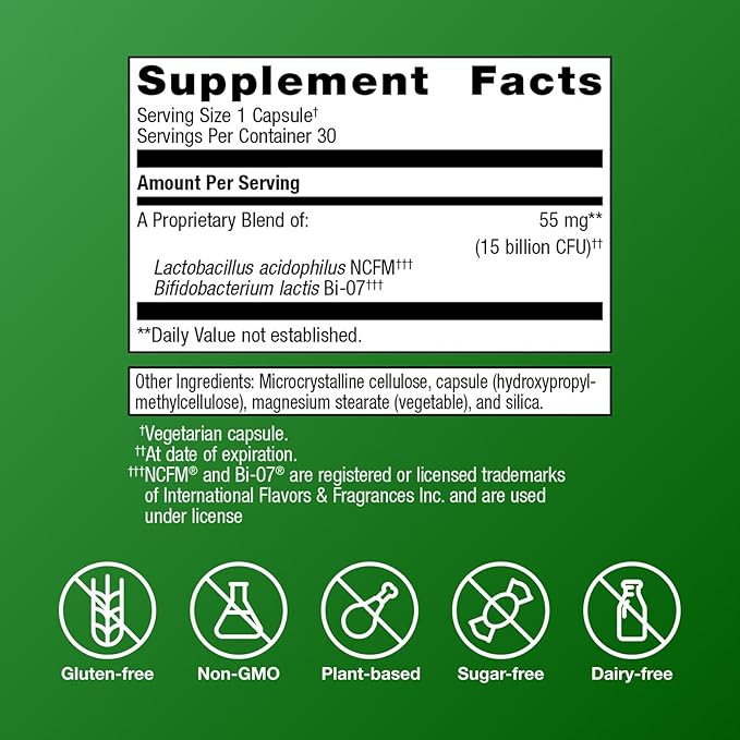 Metagenics UltraFlora Balance Probiotic - Shelf-Stable Daily Gut Health Supplement for Digestive & Immune Support* - Non-GMO & Gluten-Free - 30 Capsules